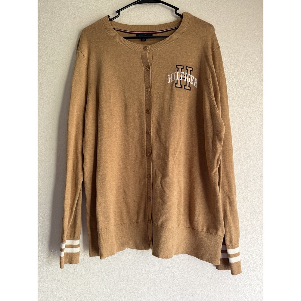Tommy Hilfiger Button Up Cardigan Size XL Collegiate Preppy